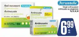 Jean Coutu Personnelle antinauseant ginger capsules offer