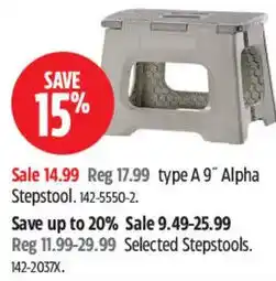 Canadian Tire Alpha Stepstool offer