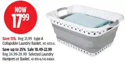 Canadian Tire Collapsible Laundry Basket offer