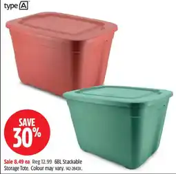 Canadian Tire type A Storage Tote offer