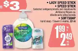 Jean Coutu Softsoap selected antiperspirants and deodorants offer