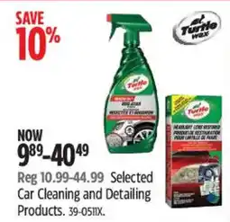 Canadian Tire Turtle wax car cleaning and detailing products offer