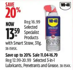 Canadian Tire WD-40 Specialist Products offer