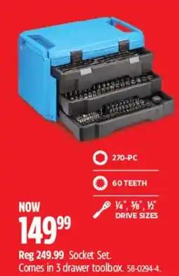 Canadian Tire Socket Set offer