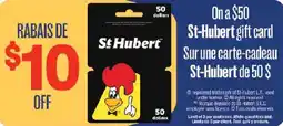 Jean Coutu St Hubert gift card offer
