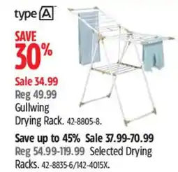 Canadian Tire Gullwing Drying Rack offer