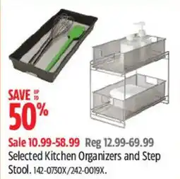 Canadian Tire Selected Kitchen Organizers and Step Stool offer