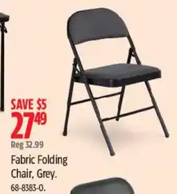 Canadian Tire Fabric Folding Chair, Grey offer