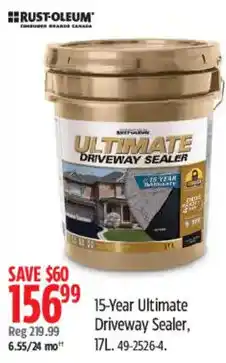 Canadian Tire Rust-Oleum Ultimate Driveway Sealer offer