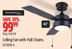 Canadian Tire Harmonized Ceiling Fan with Pull Chains offer