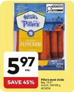 Giant Tiger Piller's meat sticks offer