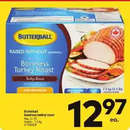 Giant Tiger Butterball boneless turkey roast offer
