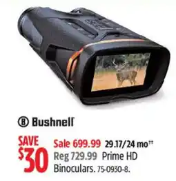 Canadian Tire Bushnell Prime HD Binoculars offer