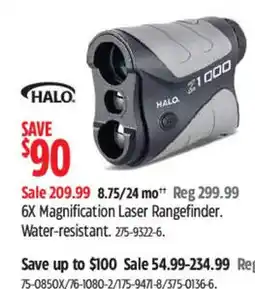 Canadian Tire Halo 1000 6x Magnification Laser Rangefinder offer