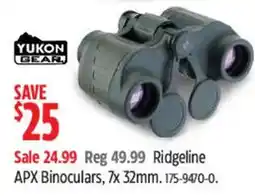 Canadian Tire Yukon Gear APX Binoculars offer
