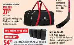 Canadian Tire Sherwood 30" Junior Hockey Bag offer