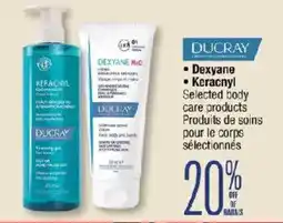Jean Coutu Ducray selected body care products offer