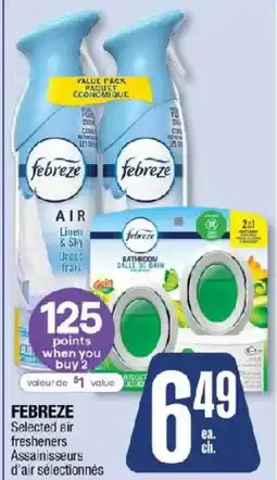 Jean Coutu Febreze selected air fresheners offer