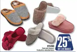 Jean Coutu Studio selected slippers offer