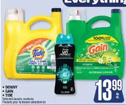 Jean Coutu Downy Gain Tide selected laundry products offer