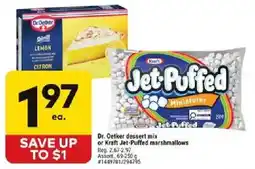 Giant Tiger Dr. Oetker dessert mix or Kraft Jet-Puffed marshmallows offer