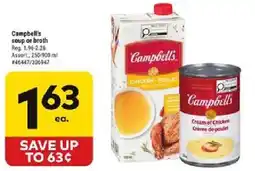 Giant Tiger Campbell's soup or broth offer