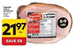 Giant Tiger Sugardale bone-in smoked ham offer
