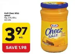 Giant Tiger Kraft cheez whiz spread offer