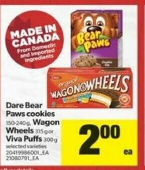 Real Canadian Superstore Dare bear paws cookies offer
