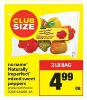 Real Canadian Superstore No name naturally imperfect mixed sweet peppers offer
