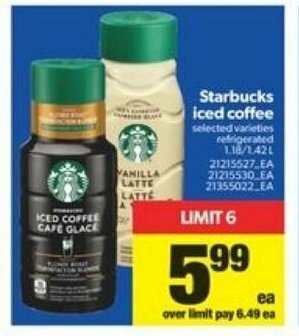 Real Canadian Superstore Starbucks iced coffee offer