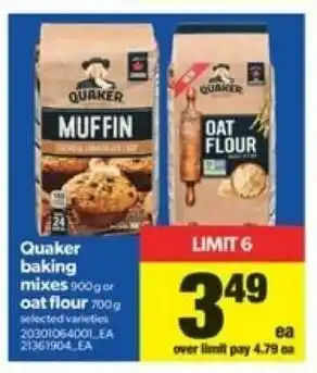 Real Canadian Superstore Quaker baking mixes oat flour offer
