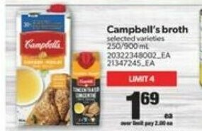 Real Canadian Superstore Campbell's broth offer