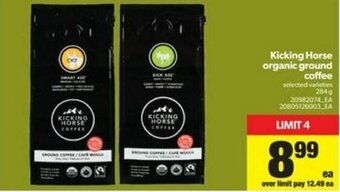 Real Canadian Superstore Kicking horse organic ground coffee offer