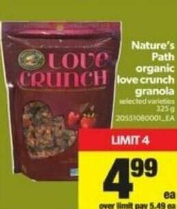 Real Canadian Superstore Nature's path organic offer