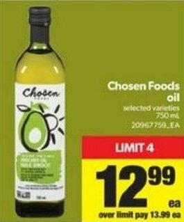 Real Canadian Superstore Chosen foods oil offer