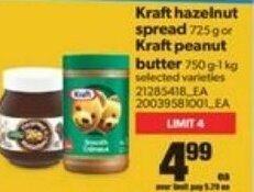 Real Canadian Superstore Kraft hazelnut spread offer