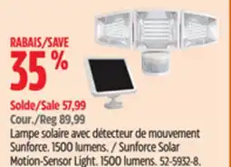 Canadian Tire Sunforce Solar Motion-Sensor Light offer