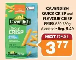 Colemans Cavendish quick crisp and flavour crisp fries offer