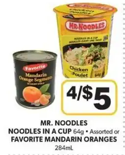 Colemans Mr. Noodles noodles in a cup offer