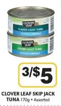 Colemans Clover Leaf skip jack tuna offer