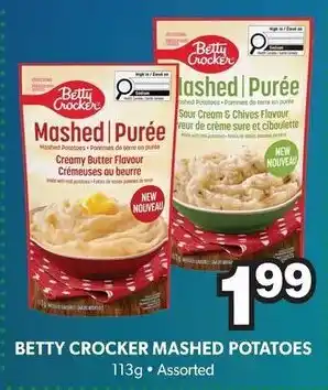 Betty Crocker mashed potatoes