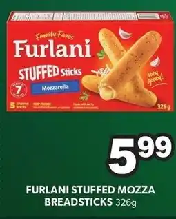 Colemans Furlani stuffed mozza breadsticks offer