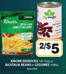 Colemans Knorr sidekicks or biotalia beans or legumes offer