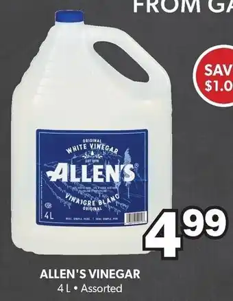 Colemans Allen's vinegar offer