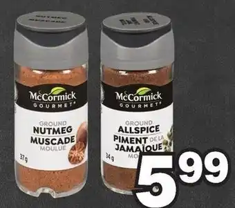 Colemans McCormick Gourmet Ground Nutmeg offer