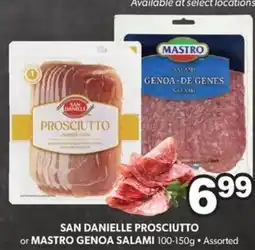Colemans San danielle prosciutto or mastro genoa salami offer