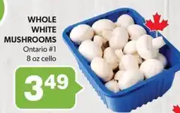 Colemans Whole white mushrooms offer