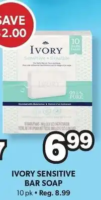 Colemans Ivory sensitive bar soap offer