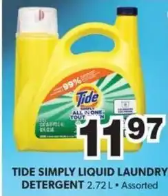 Colemans Tide simply liquid laundry detergent offer